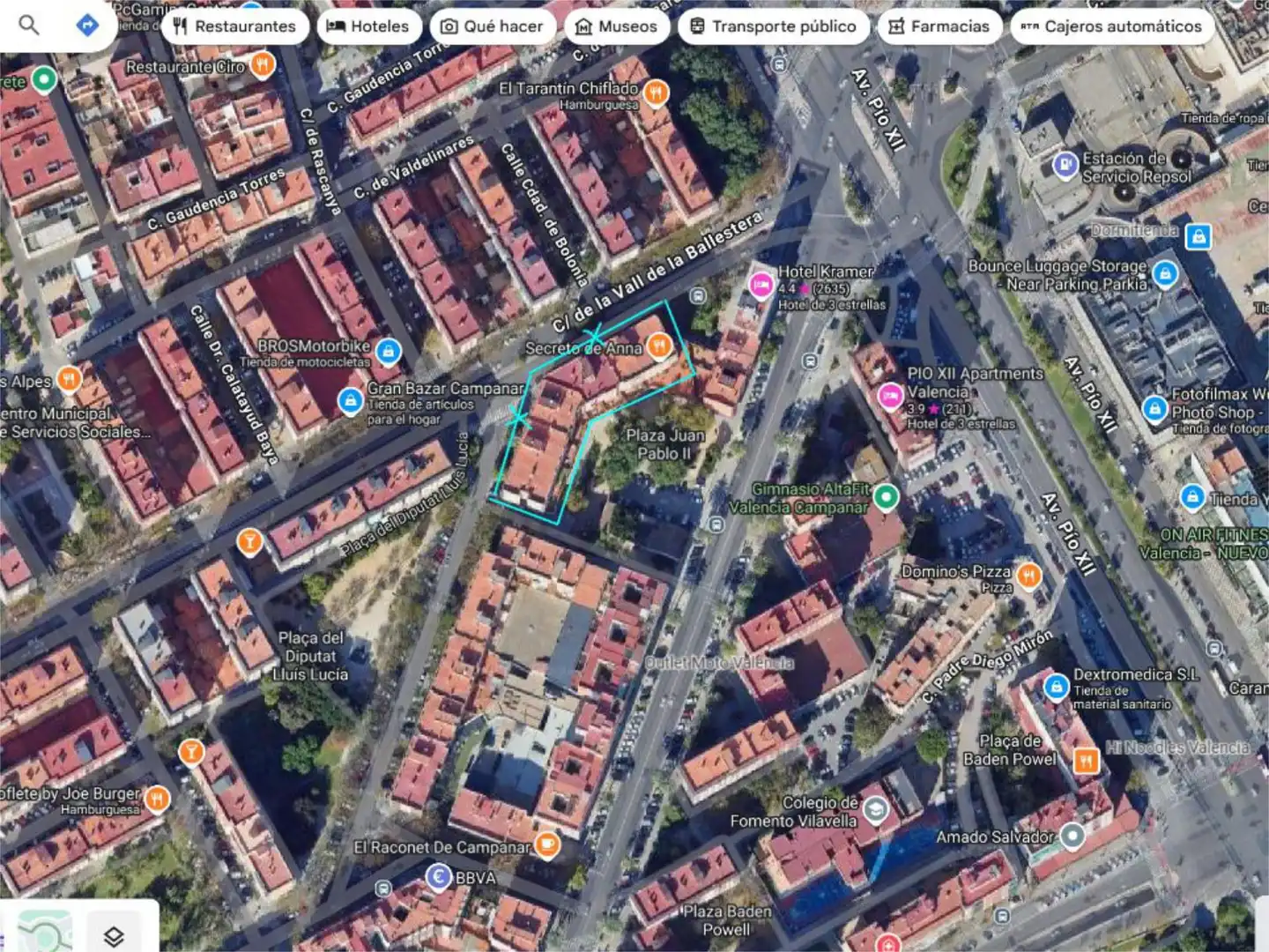 Garaje de alquiler en Carrer de la Vall de la Ballestera, 9, Barrio de Campanar Vista exterior de Garaje de alquiler en Valencia