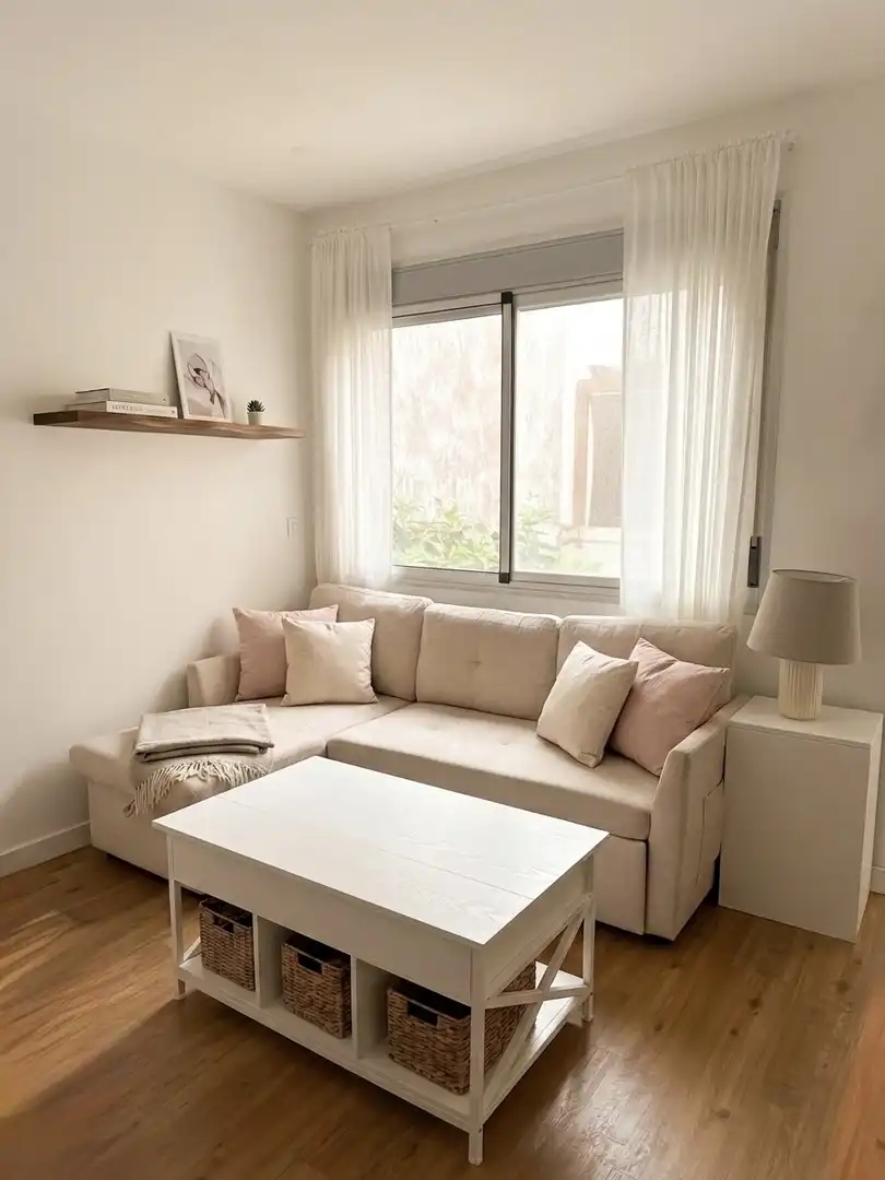 Wohnzimmer von Wohnung zur Miete in Tarifa mit Parkett und Terrasse