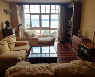 Living room of Flat to rent in A Coruña Capital   with Heating, Private garden and Storage room