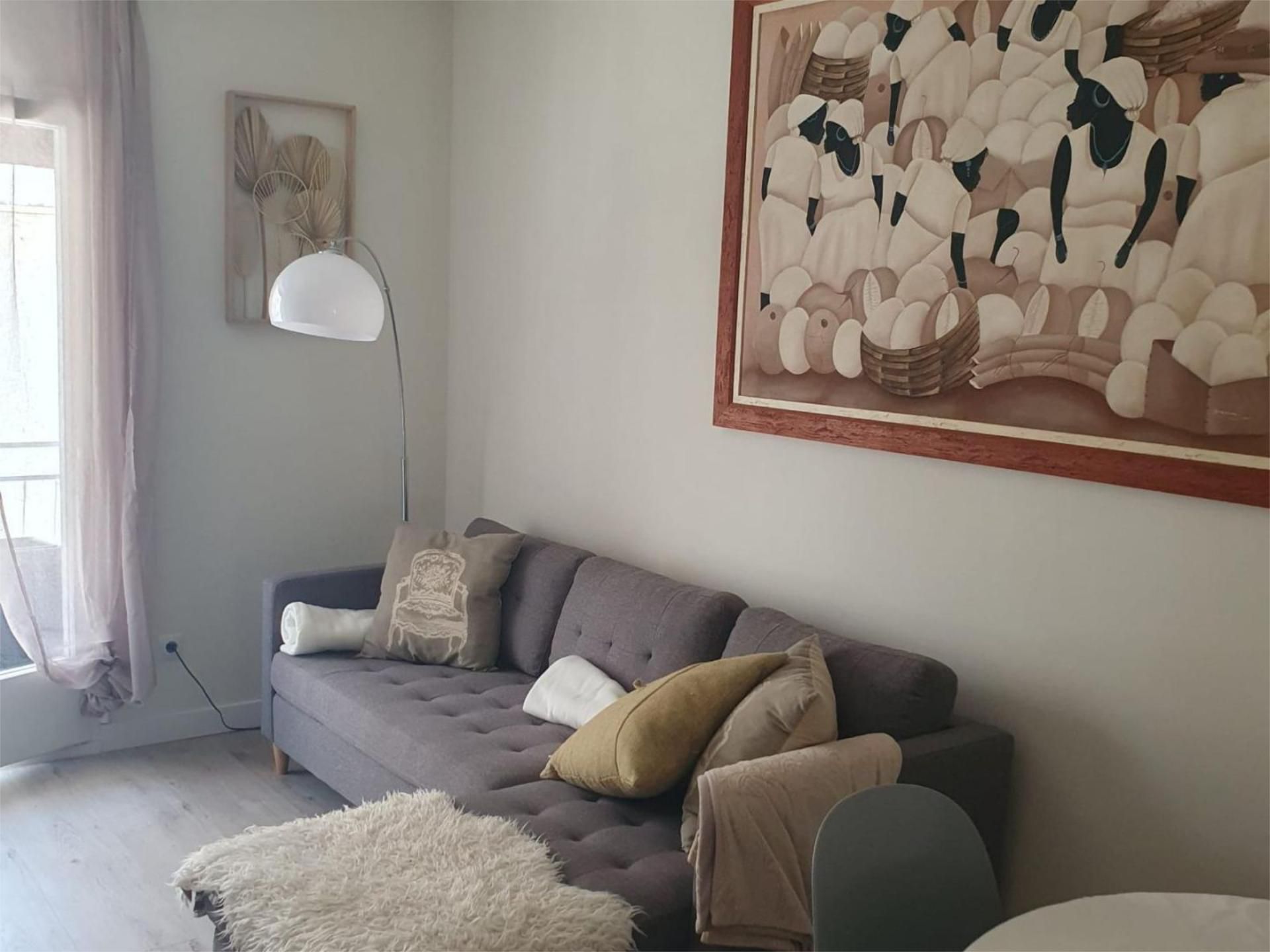 Sala d'estar de Pis de lloguer en Sitges