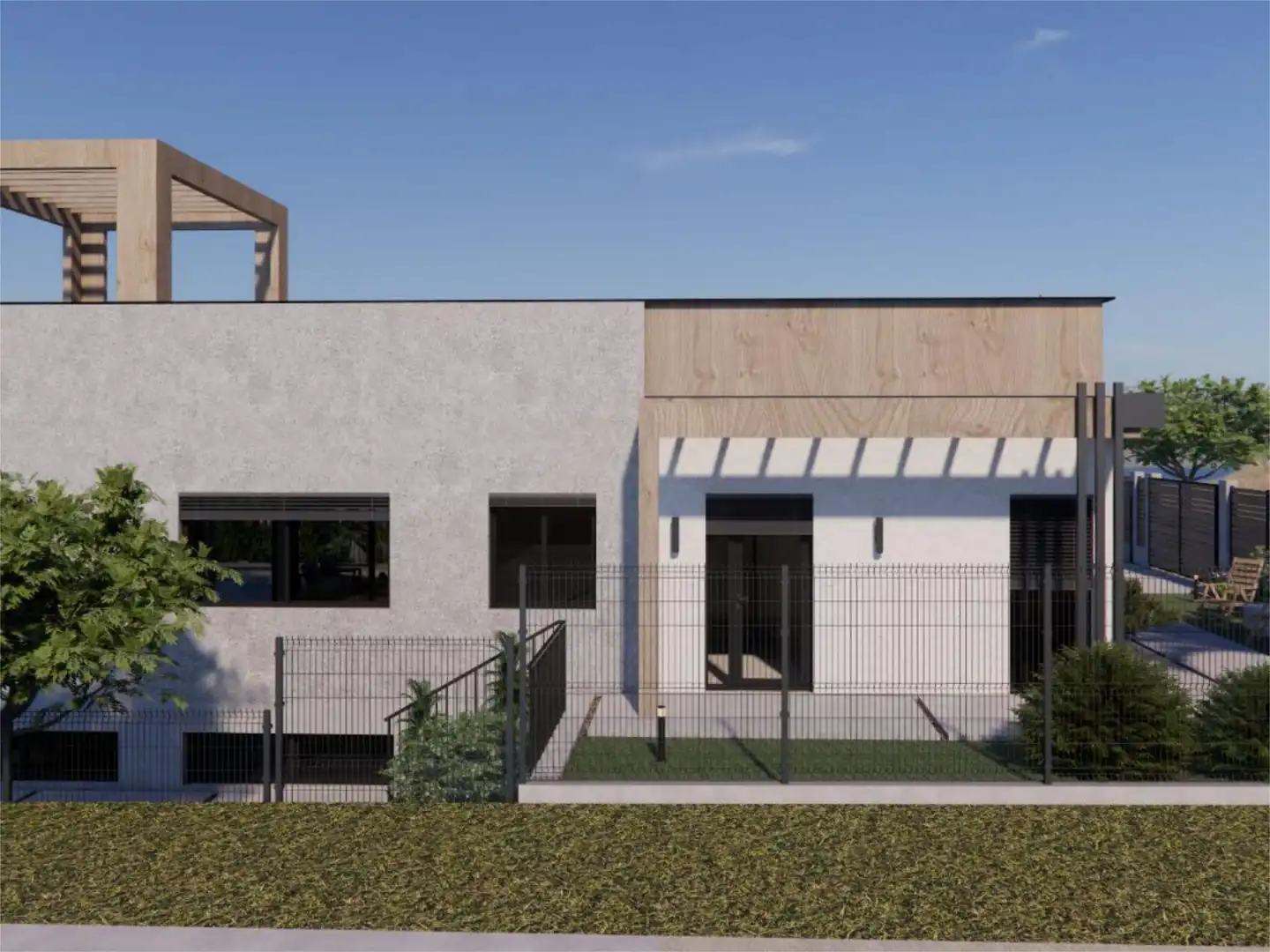 Vista exterior de Casa o xalet en venda en Polop amb Aire condicionat, Terrassa i Piscina