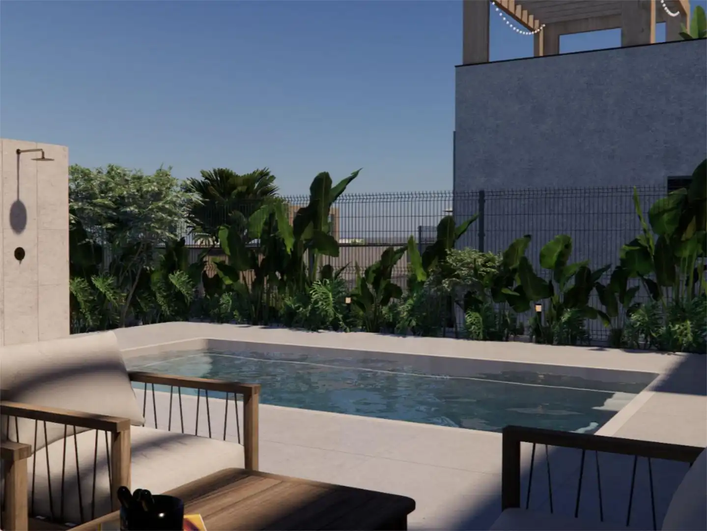 Piscina de Casa o xalet en venda en Polop amb Aire condicionat, Terrassa i Piscina
