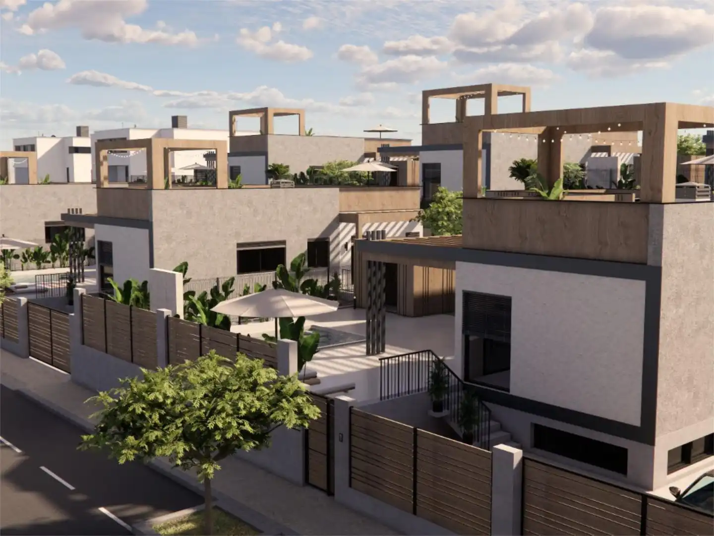 Vista exterior de Casa o xalet en venda en Polop amb Aire condicionat, Terrassa i Piscina