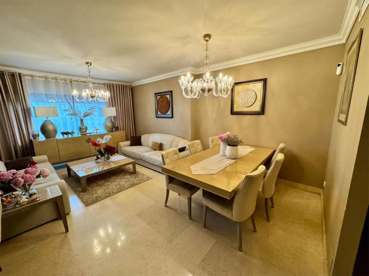 Wohnung zum Verkauf in Via Brijan, 5, Montemayor - Marbella Club Esszimmer von Wohnung zum Verkauf in Benahavís mit Klimaanlage, Heizung und Privatgarten