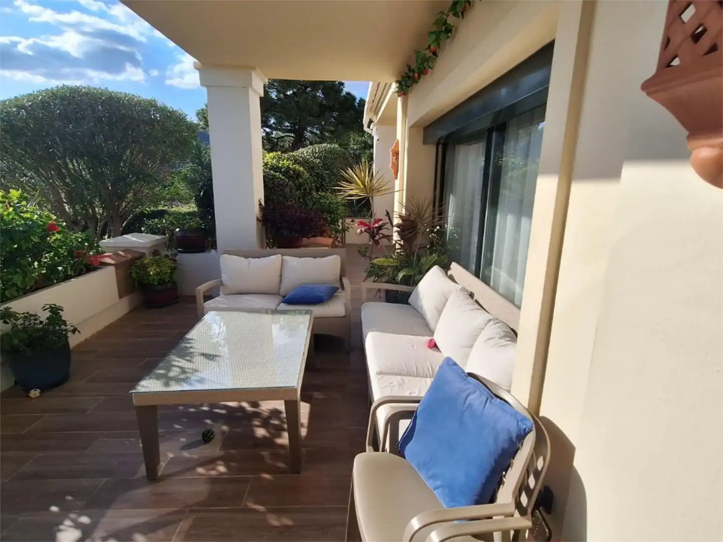Wohnung zum Verkauf in Via Brijan, 5, Montemayor - Marbella Club Terrasse von Wohnung zum Verkauf in Benahavís mit Klimaanlage, Heizung und Privatgarten