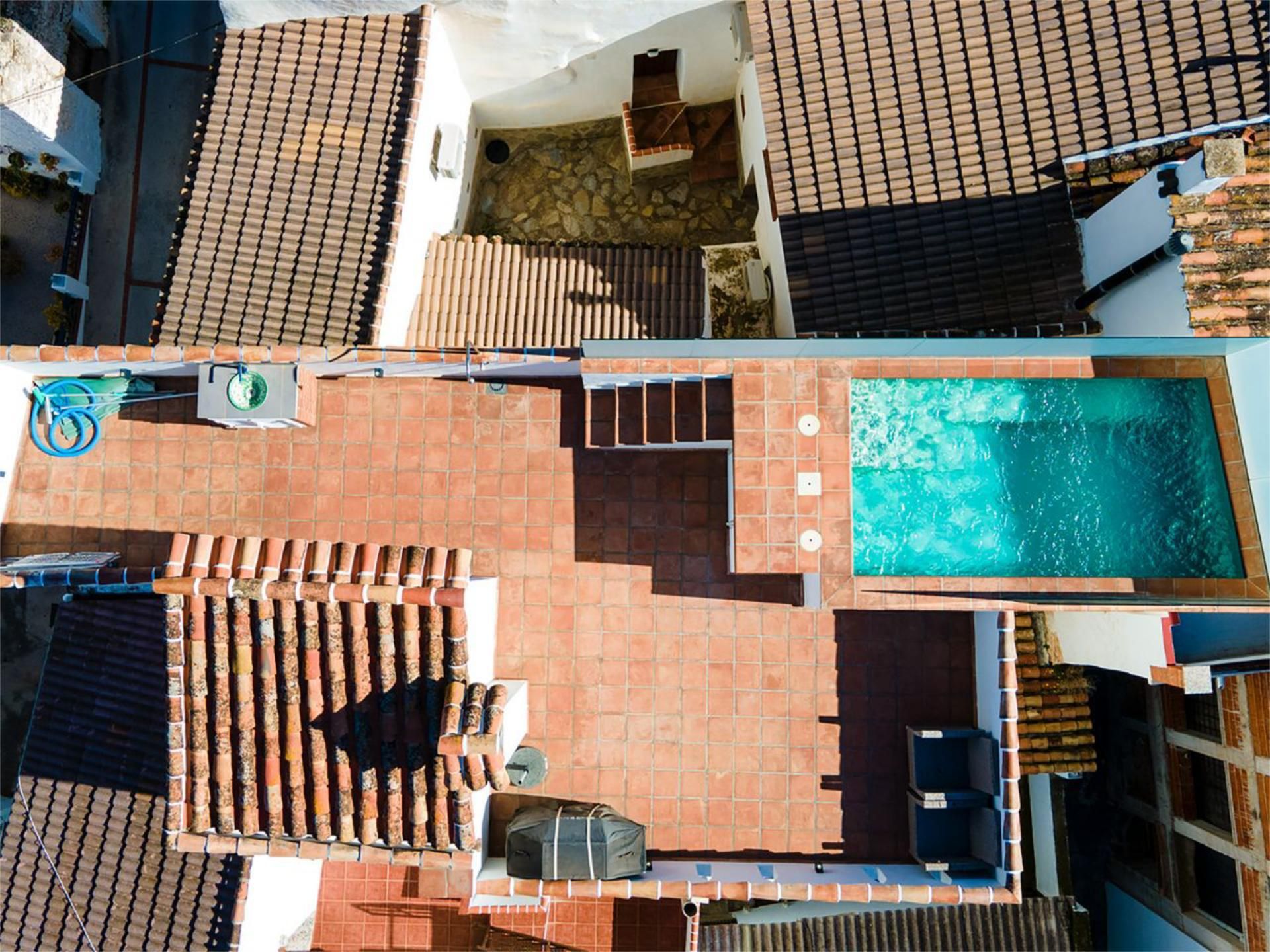 Swimming pool of Single-family semi-detached for sale in Canillas de Albaida  with Air Conditioner, Heating and Terrace