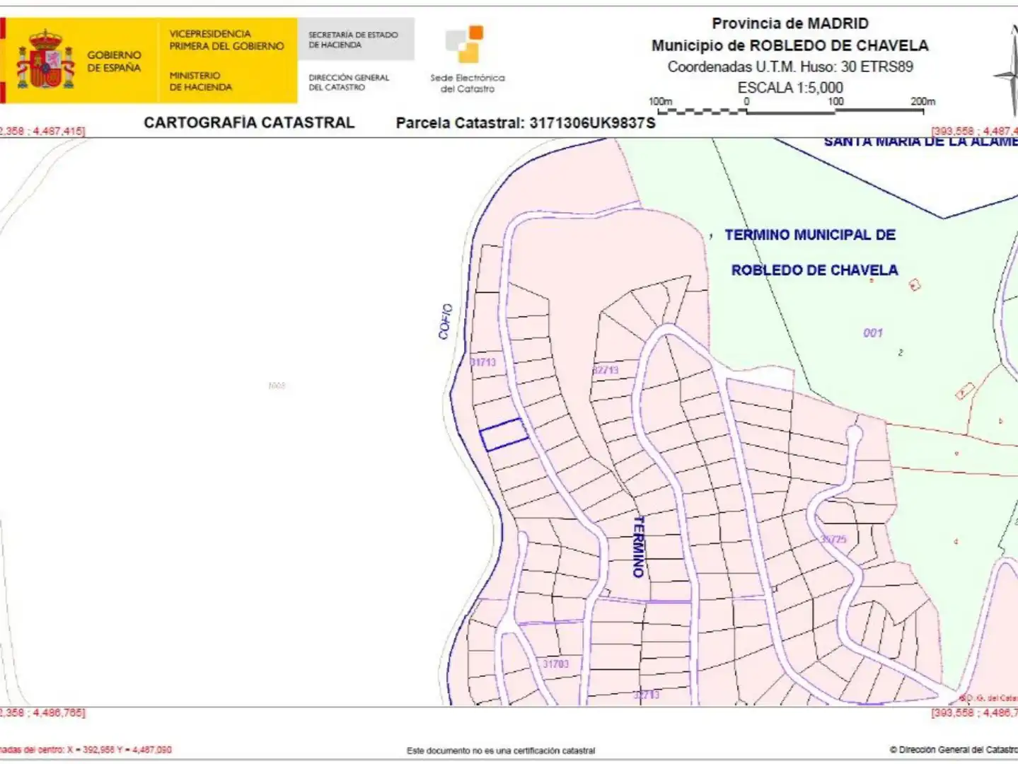 Residencial en venta en Robledo de Chavela