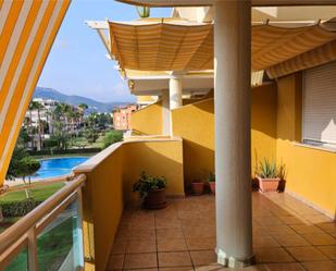 Exterior view of Flat for sale in Dénia  with Air Conditioner, Terrace and Swimming Pool