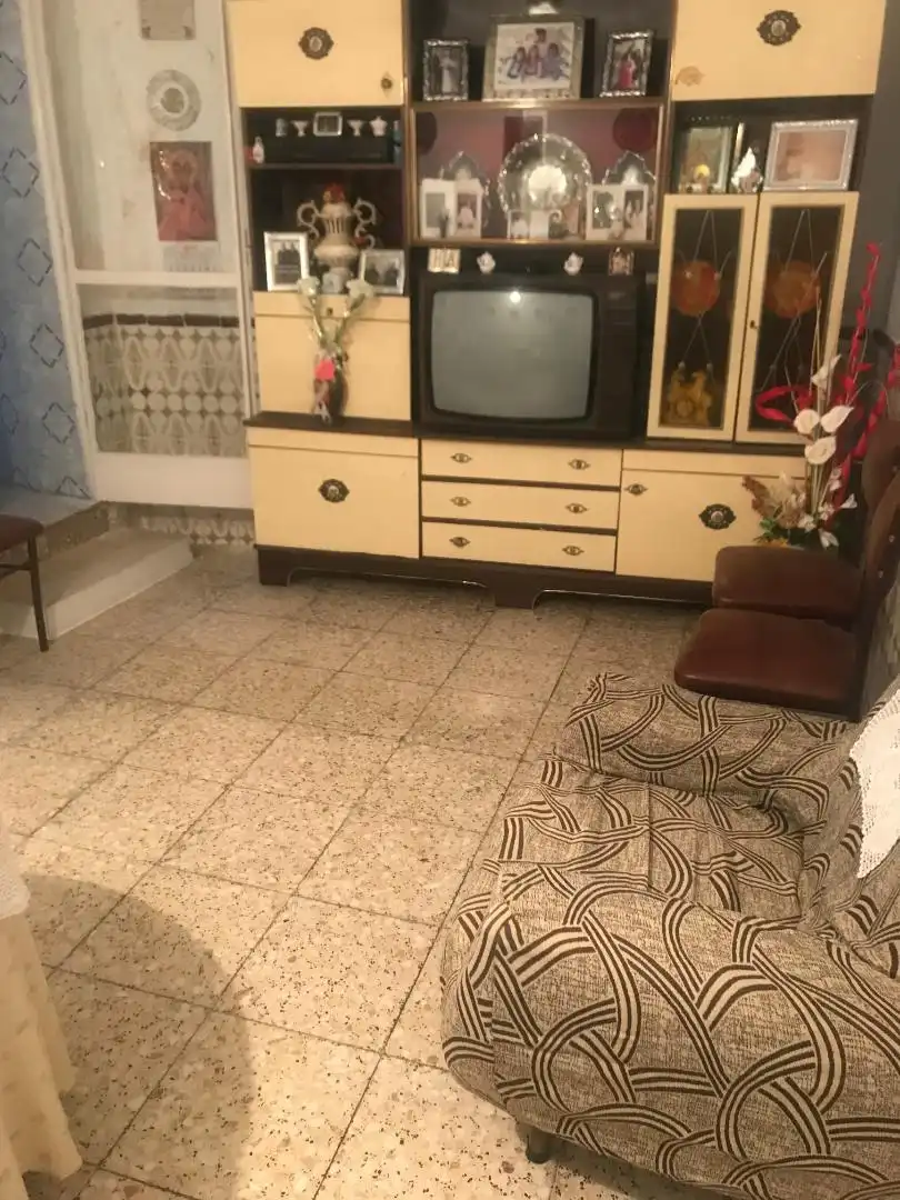 Wohnzimmer von Einfamilien-Reihenhaus zum Verkauf in Navalvillar de Pela mit Terrasse und Möbliert