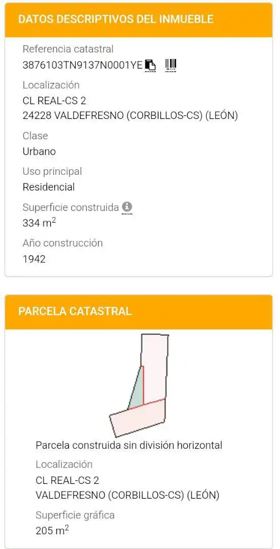 Vista exterior de Casa adosada en venta en Valdefresno