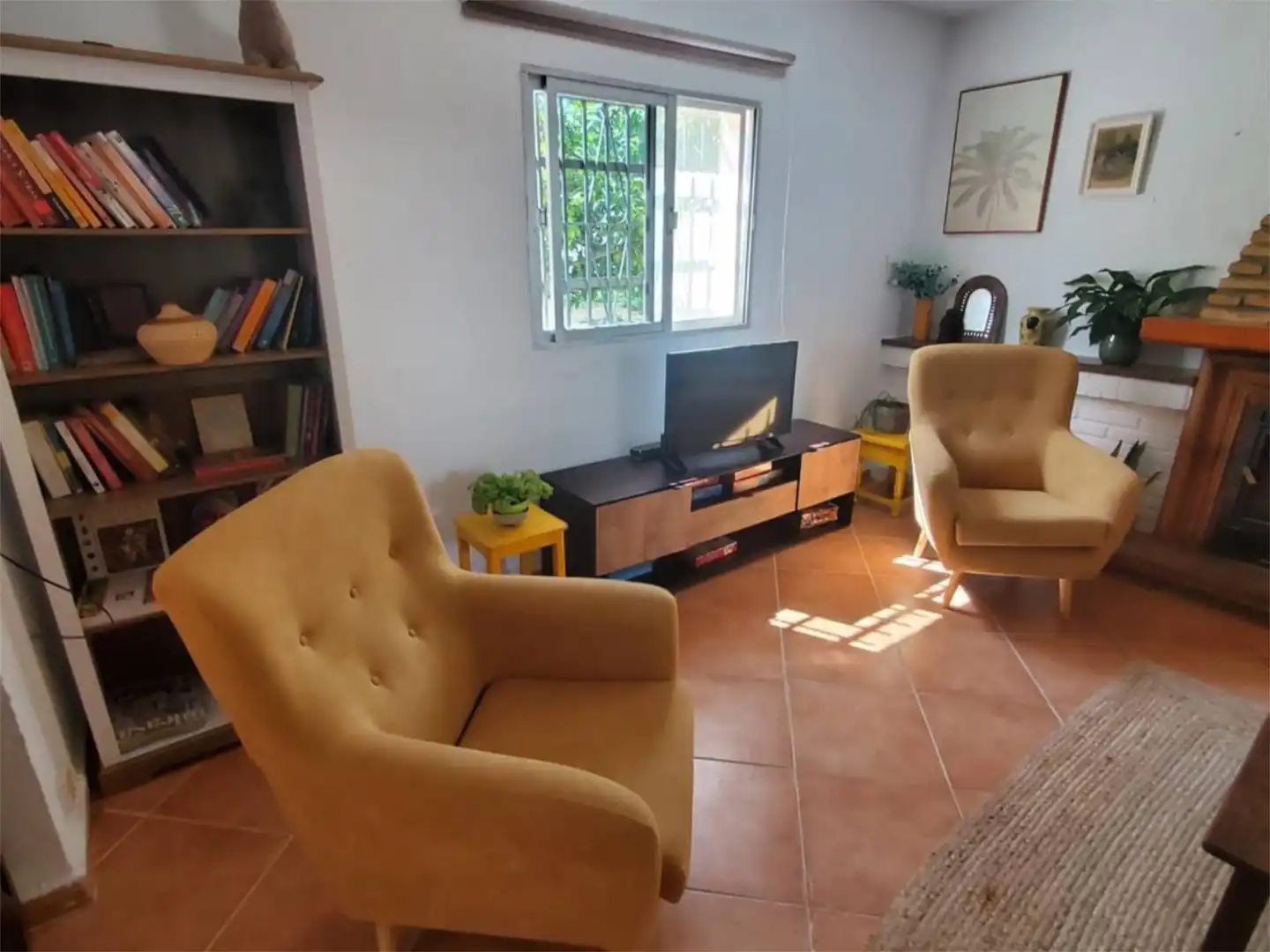 Sala d'estar de Pis en venda en Chiclana de la Frontera amb Aire condicionat, Jardí privat i Terrassa