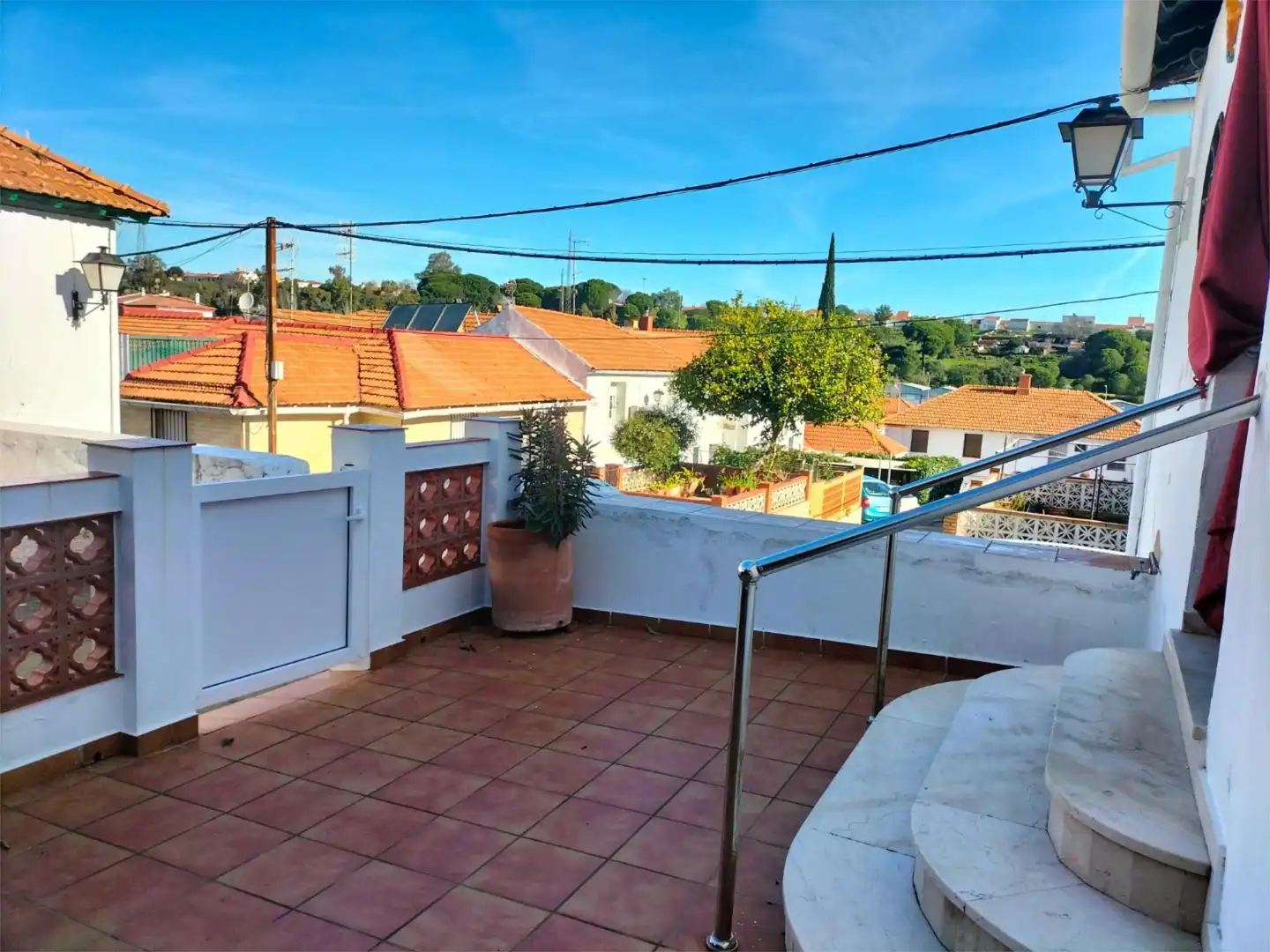 Terrace of Flat for sale in Minas de Riotinto  with Air Conditioner, Heating and Private garden