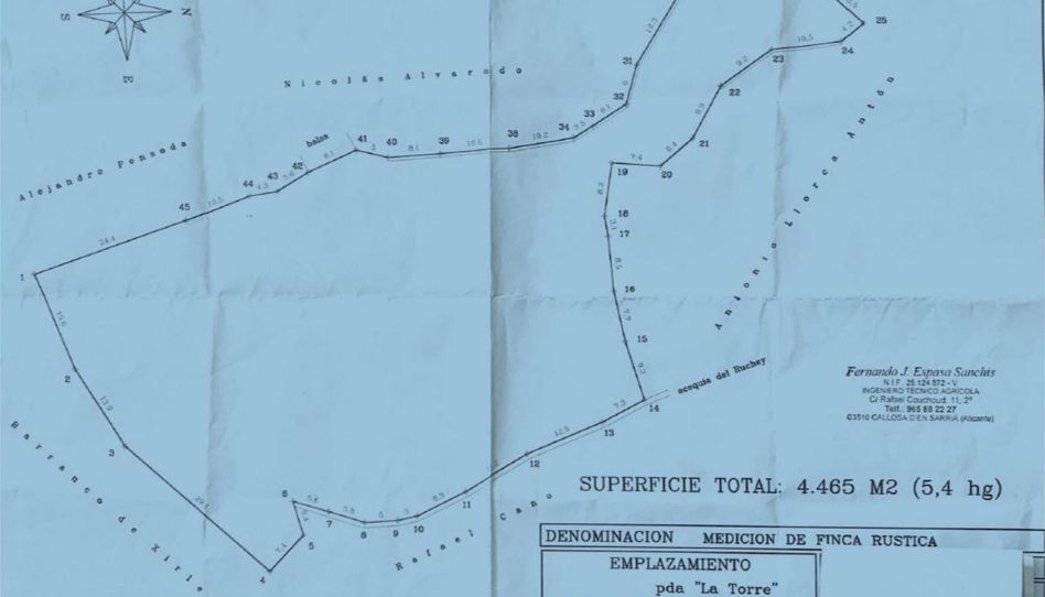 Nicht bebaubares Gelände zum Verkauf in Partida Les Tronetes, 5, Polop, Alicante - Bild 1 Foto 1 von Nicht bebaubares Gelände zum Verkauf in Partida Les Tronetes, 5, Polop, Alicante