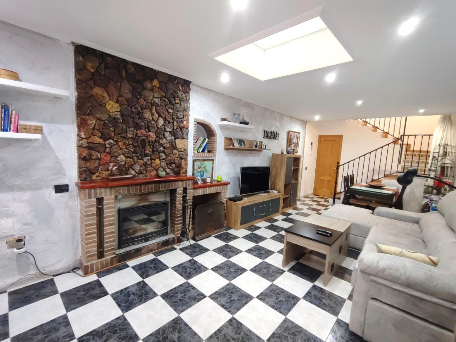 Living room of Single-family semi-detached for sale in Borriol  with Air Conditioner, Terrace and Balcony