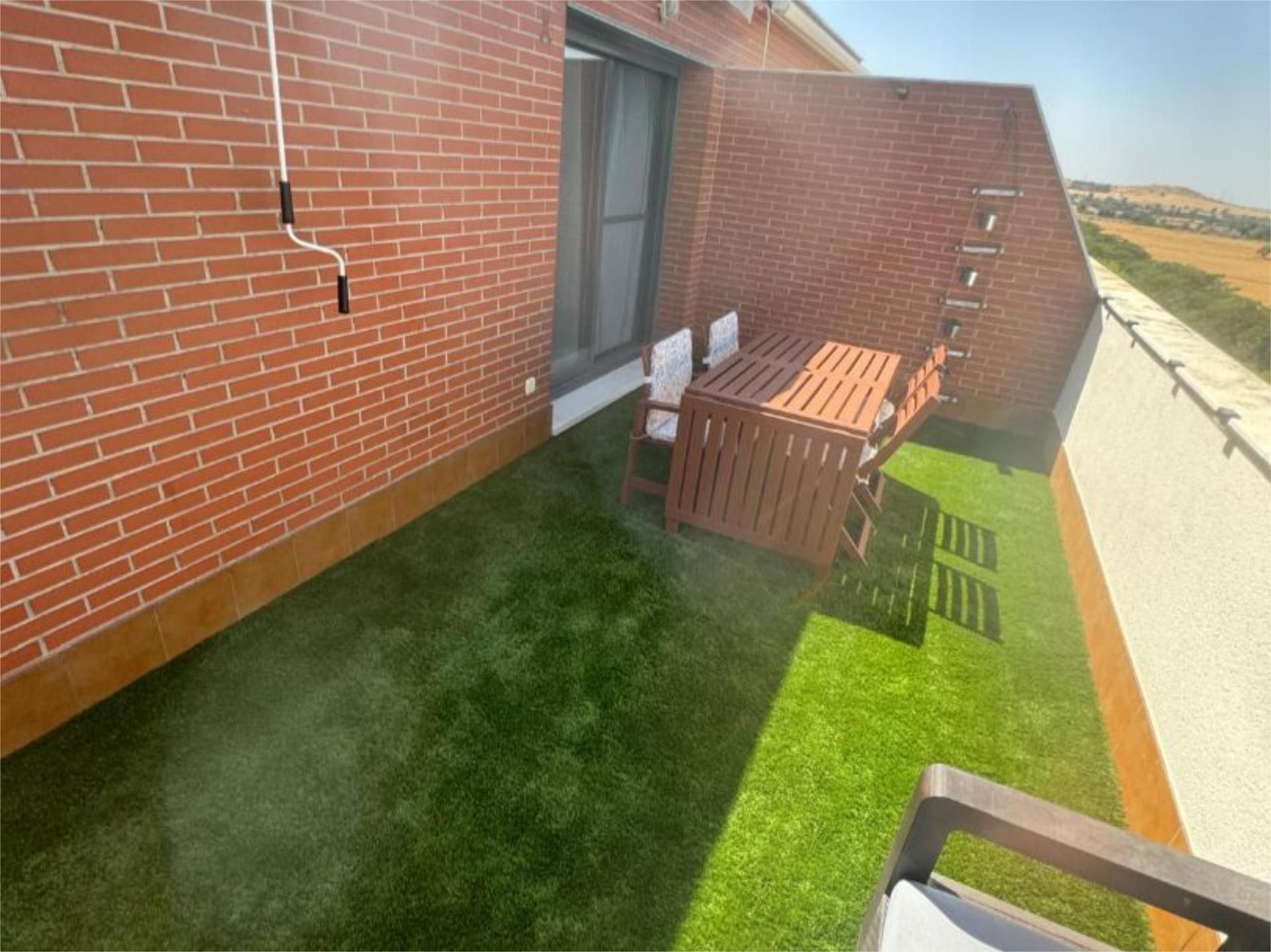 Terrace of Flat for sale in Ciudad Real Capital  with Air Conditioner, Heating and Private garden