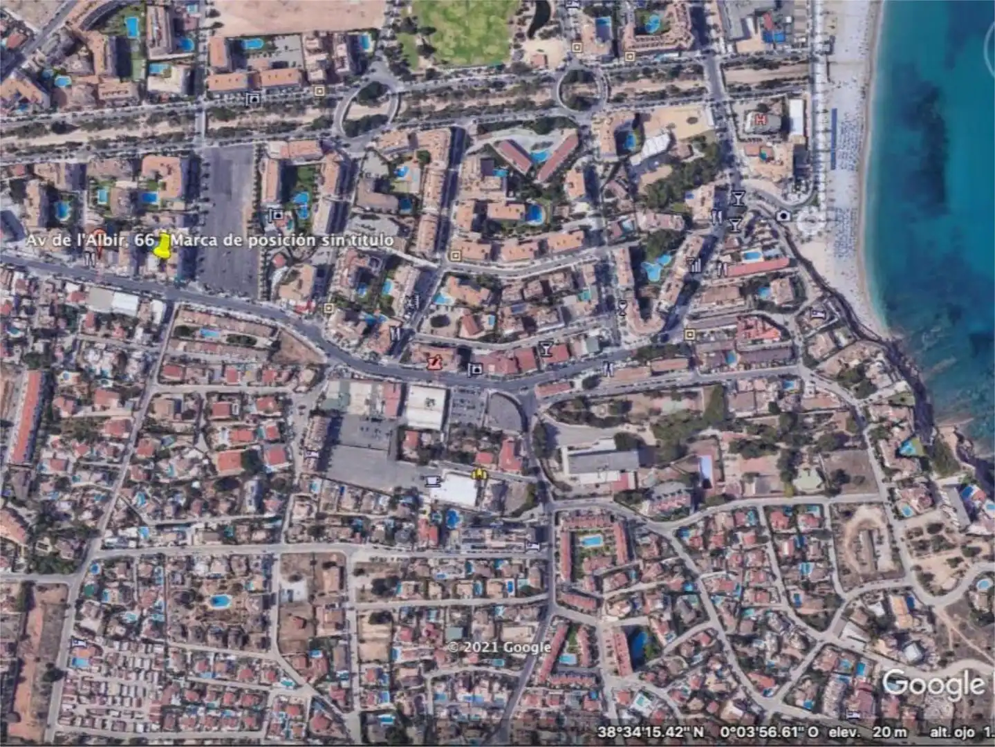 Piso de alquiler en Avenida de l'Albir, 66, L'Albir Vista exterior de Piso de alquiler en L'Alfàs del Pi con Aire acondicionado, Terraza y Piscina