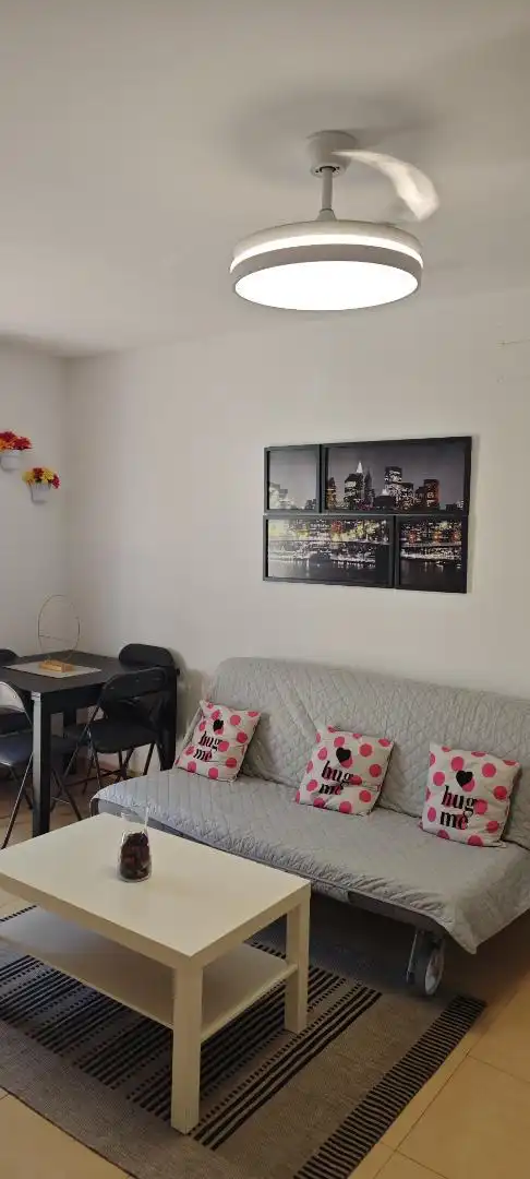 Flat for rent in Calle 9, 3, Condado de Alhama Living room of Flat for rent in Alhama de Murcia with Air Conditioner, Private garden and Terrace