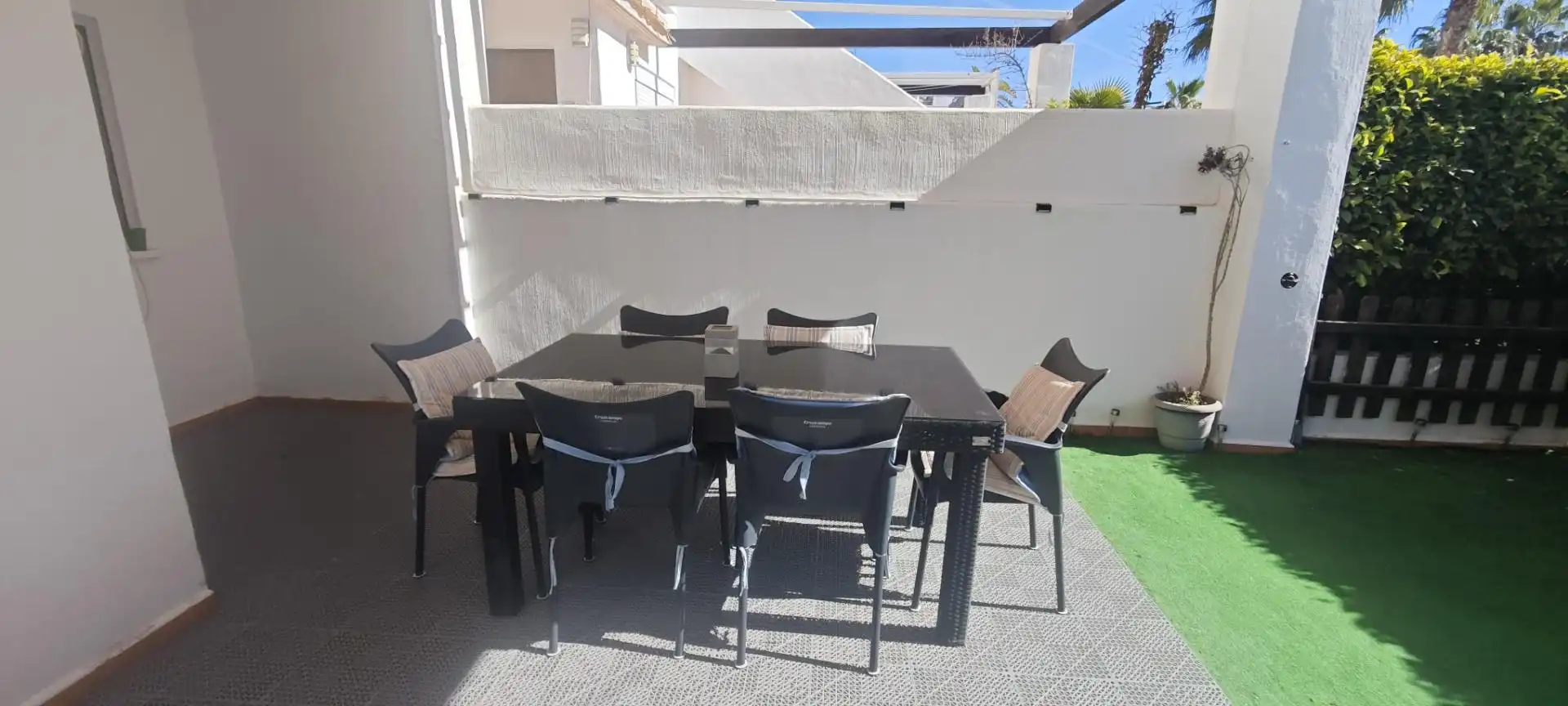 Flat for rent in Calle 9, 3, Condado de Alhama Terrace of Flat for rent in Alhama de Murcia with Air Conditioner, Private garden and Terrace