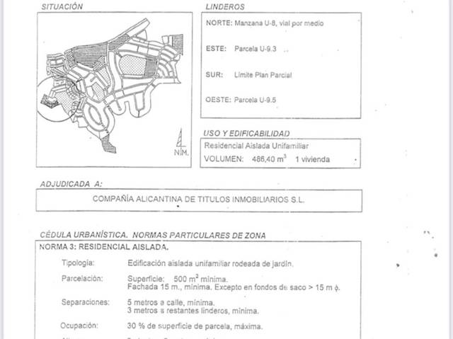 Terreno residencial en Venta en Calle Sierra Nevada, 98 en El Esparragal