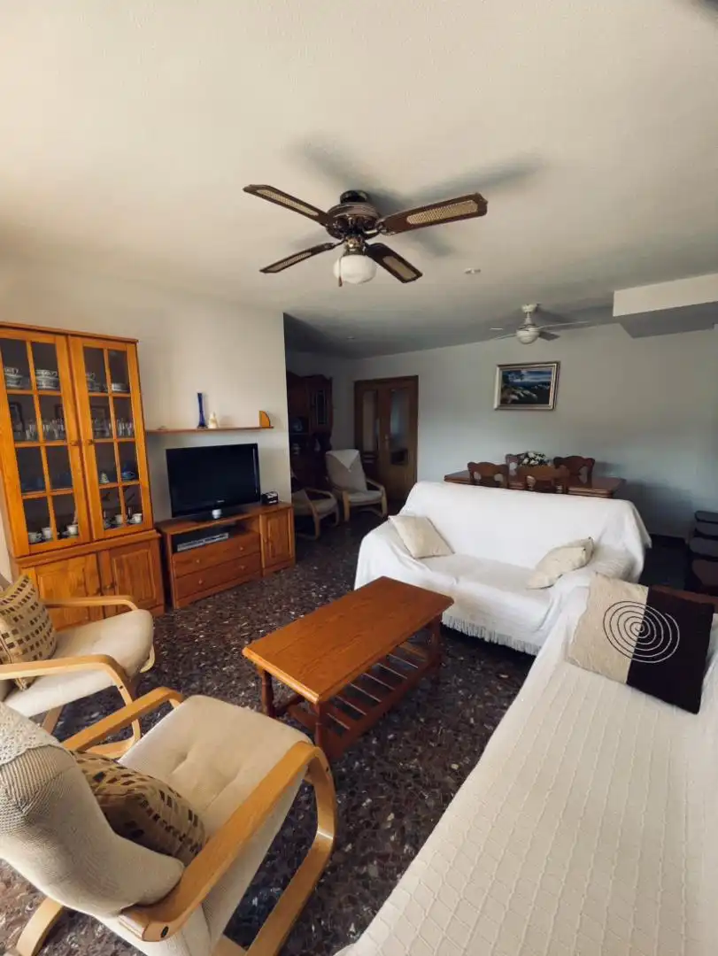 Wohnzimmer von Wohnung zum Verkauf in Cullera mit Klimaanlage, Terrasse und Schwimmbad