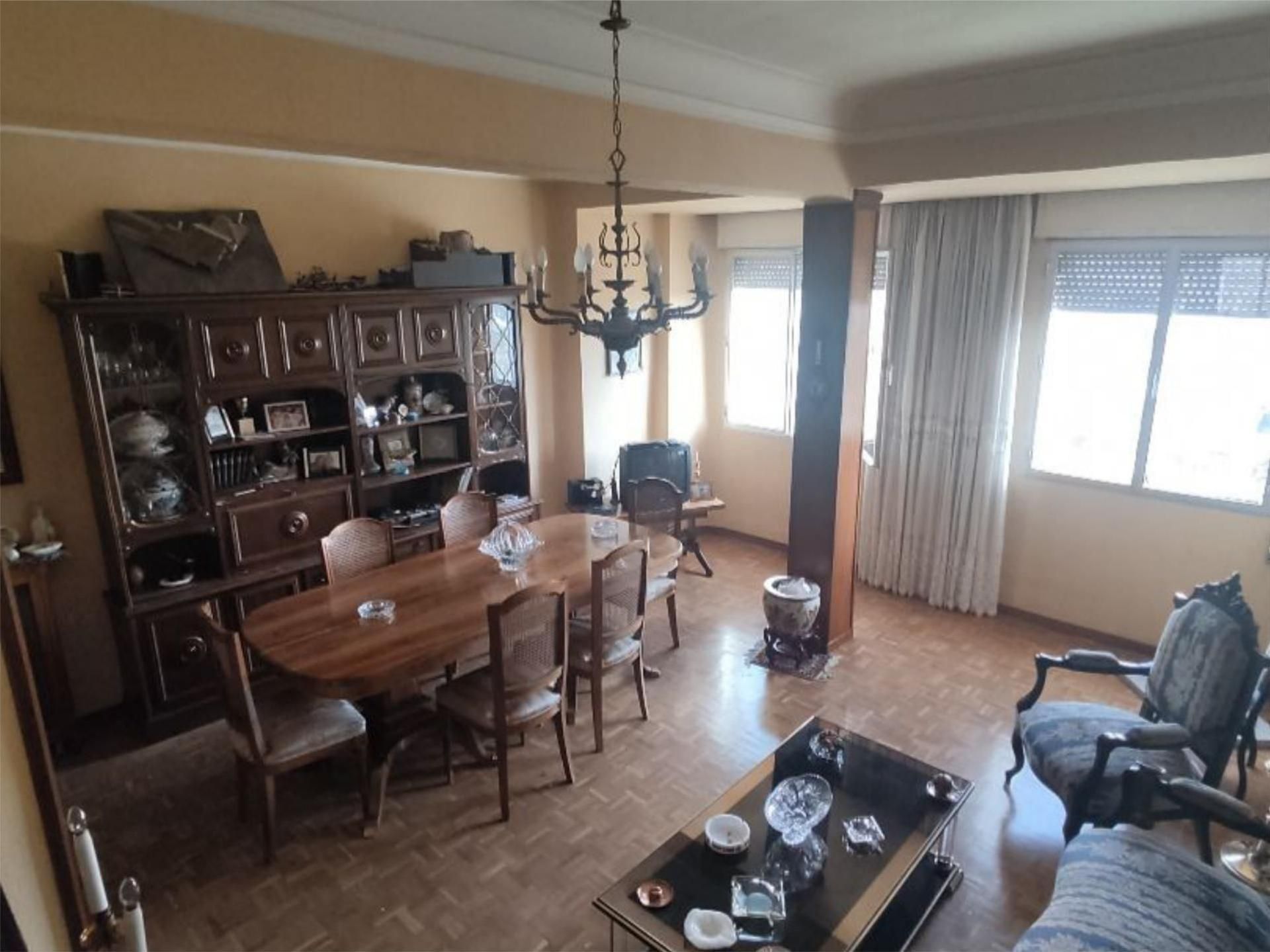 Dining room of Flat for sale in  Madrid Capital  with Terrace and Balcony
