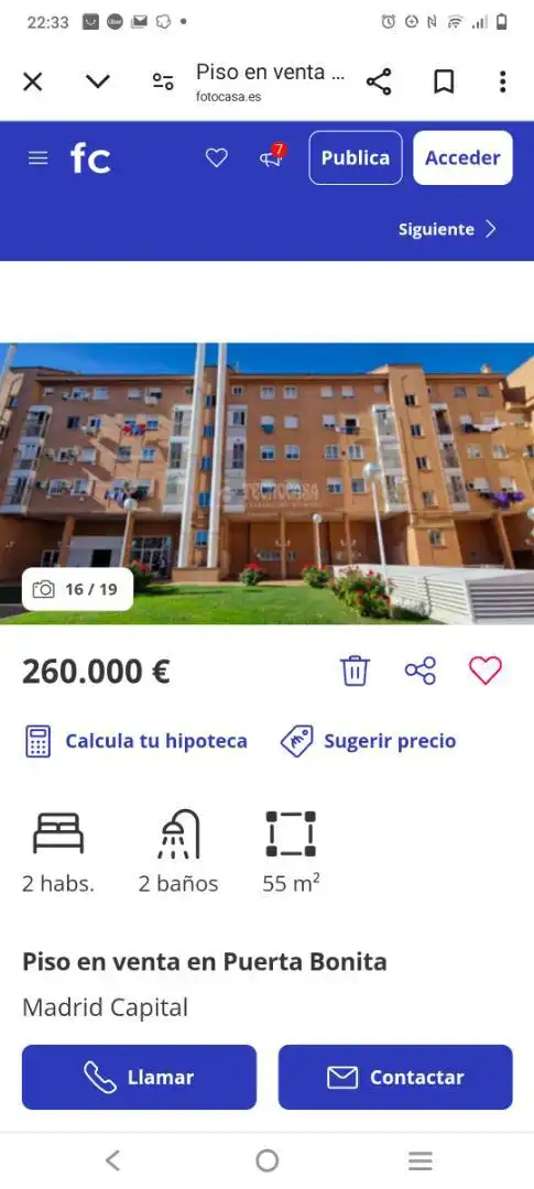 Vista exterior de Piso en venta en Madrid con Aire acondicionado, Calefacción y Parquet