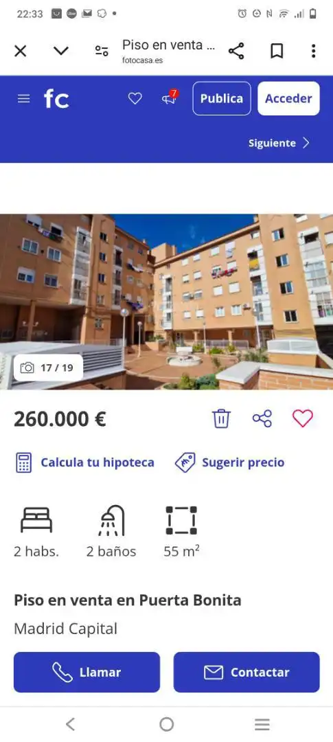Vista exterior de Piso en venta en Madrid con Aire acondicionado, Calefacción y Parquet