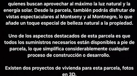 Foto 5 von Grundstücke zum Verkauf in Carrer del Serrat, 13, Campins, Barcelona