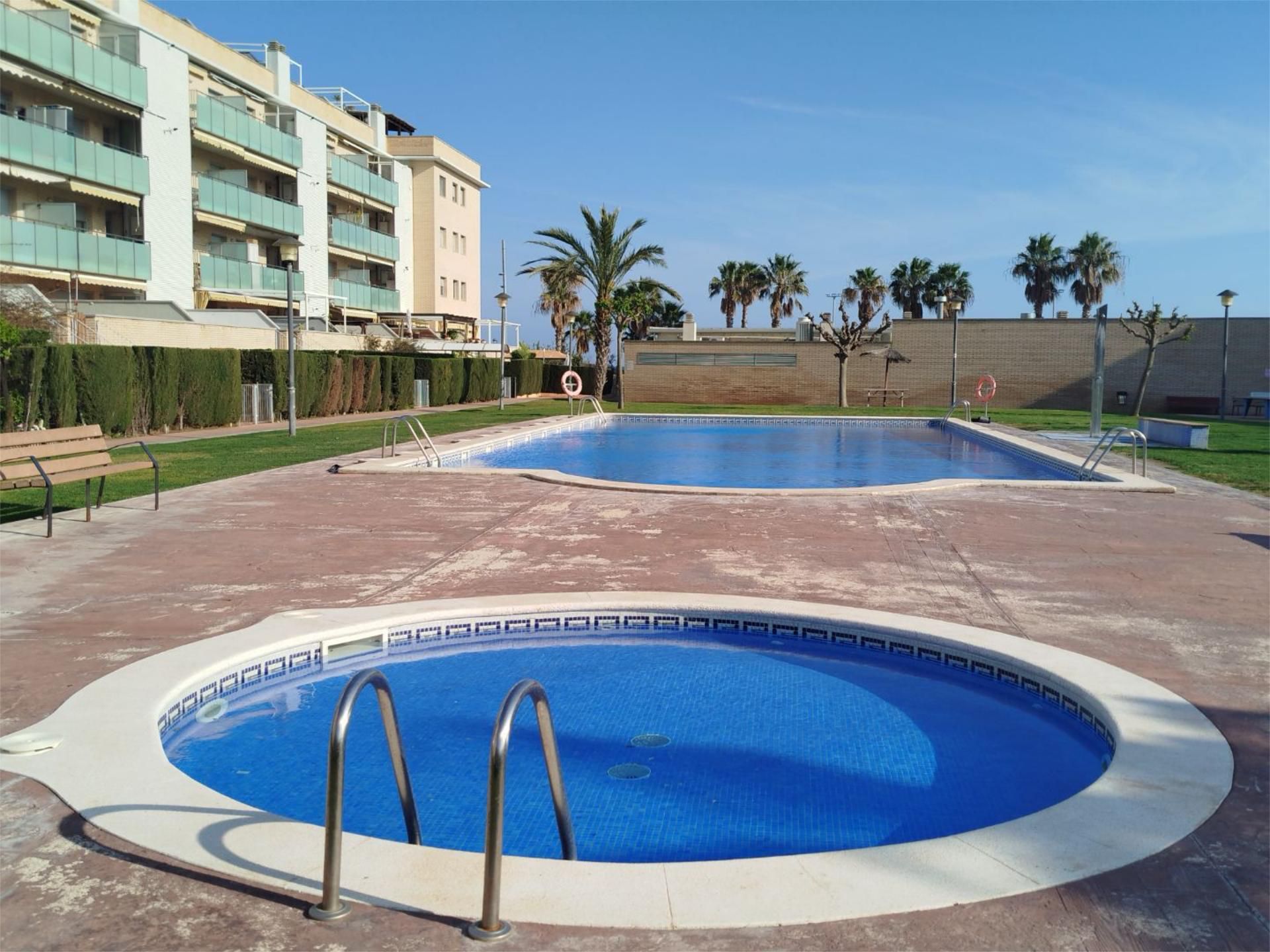 Swimming pool of Flat for sale in Cubelles  with Terrace, Swimming Pool and Balcony
