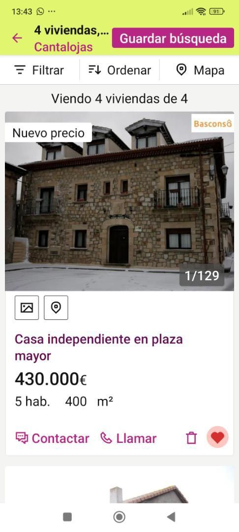 Vista exterior de Casa o xalet en venda en Cantalojas amb Calefacció, Parquet i Terrassa