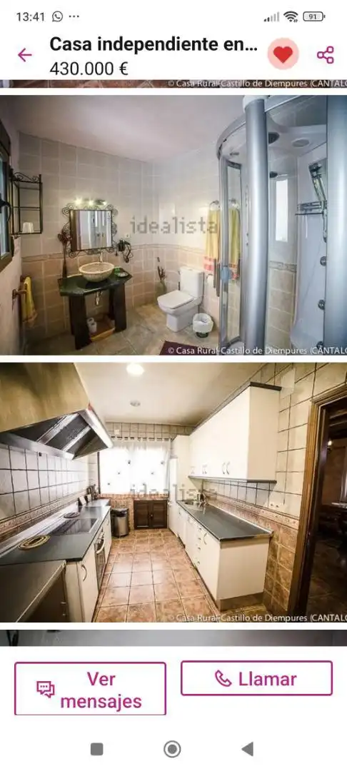 Cocina de Casa o chalet en venta en Cantalojas con Calefacción, Parquet y Terraza