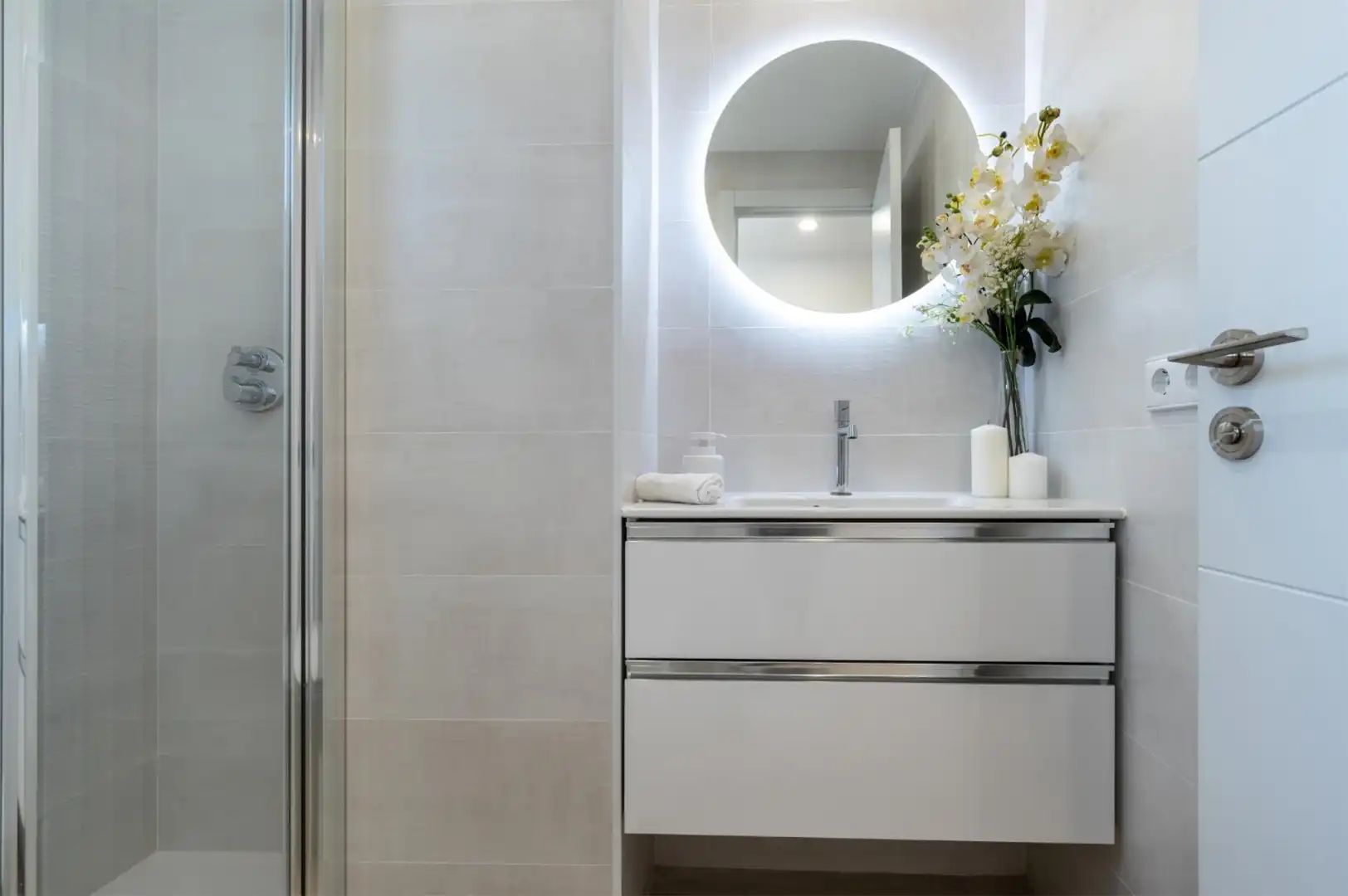 Badezimmer von Dachboden zum Verkauf in  Palma de Mallorca mit Klimaanlage und Terrasse