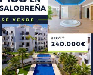 Exterior view of Flat for sale in Salobreña  with Air Conditioner, Terrace and Swimming Pool