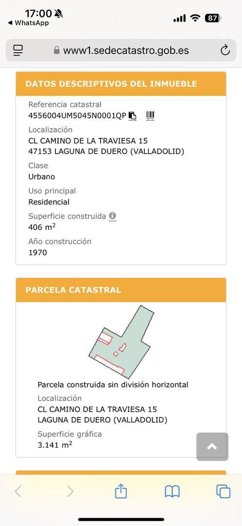 Vista exterior de Planta baixa en venda en Laguna de Duero amb Calefacció, Jardí privat i Traster