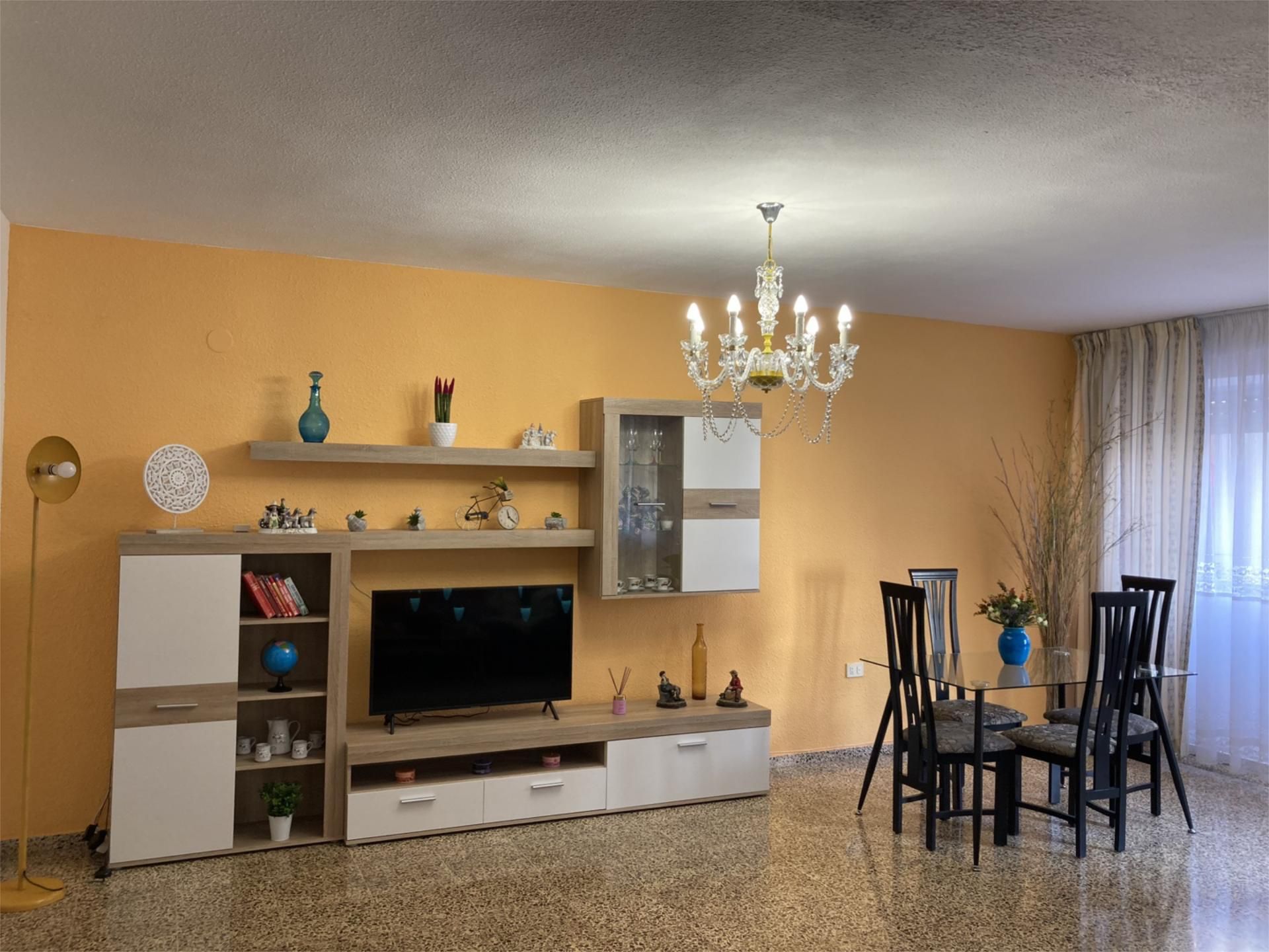 Sala d'estar de Pis per a compartir en Castellón de la Plana / Castelló de la Plana amb Moblat, Forn i Rentadora