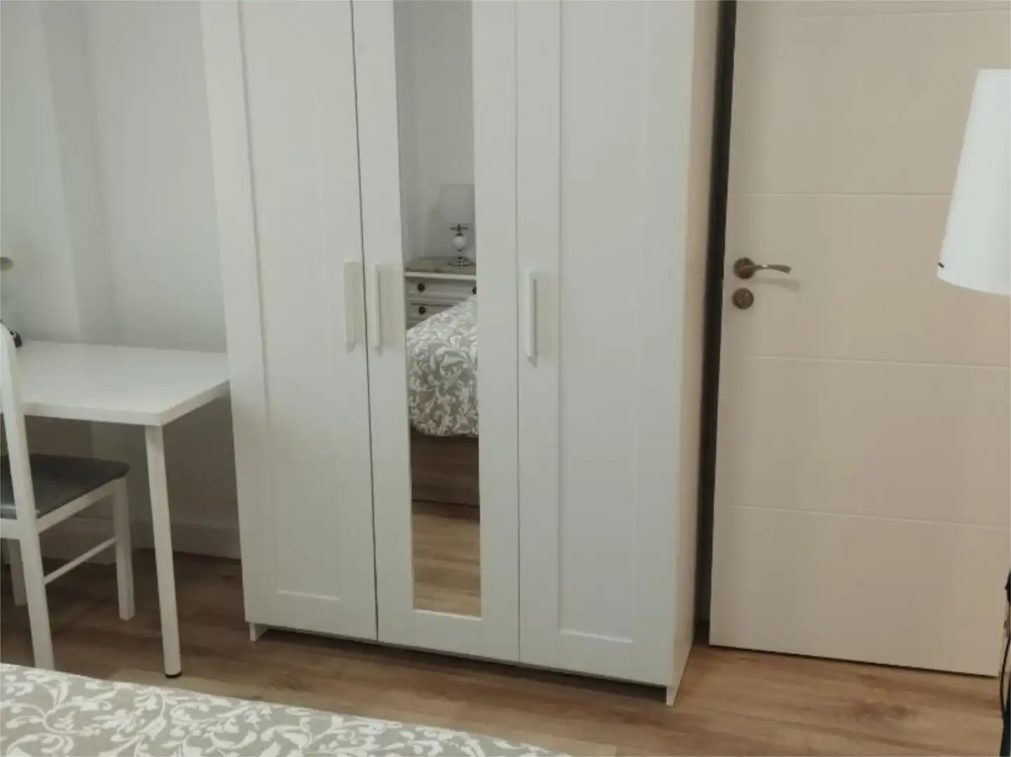 Bedroom of Flat for rent in Málaga  with Air Conditioner, Heating and Parquet flooring