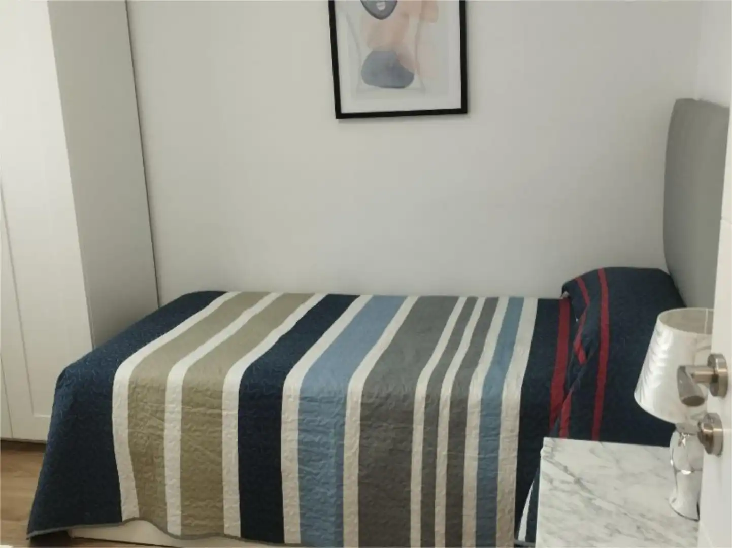 Bedroom of Flat for rent in Málaga  with Air Conditioner, Heating and Parquet flooring