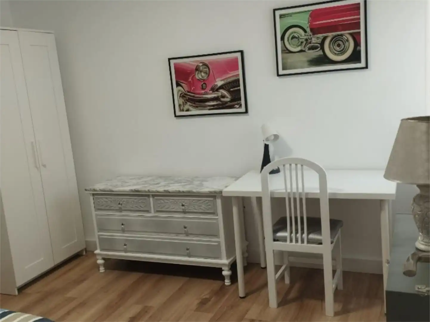 Bedroom of Flat for rent in Málaga  with Air Conditioner, Heating and Parquet flooring