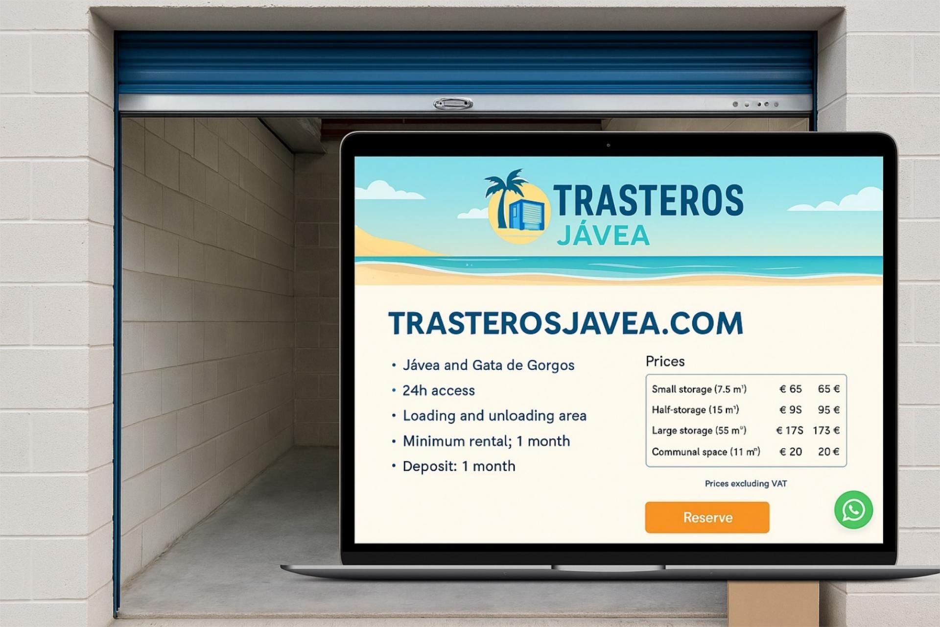 Traster de lloguer en Jávea / Xàbia