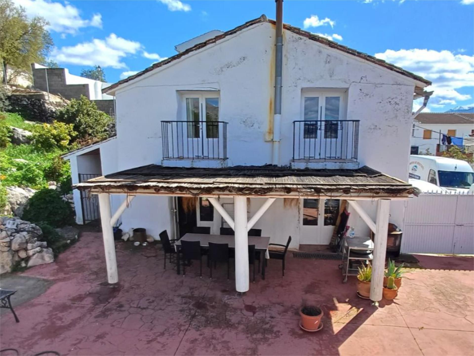 Exterior view of Single-family semi-detached for sale in Zafarraya  with Private garden, Terrace and Swimming Pool