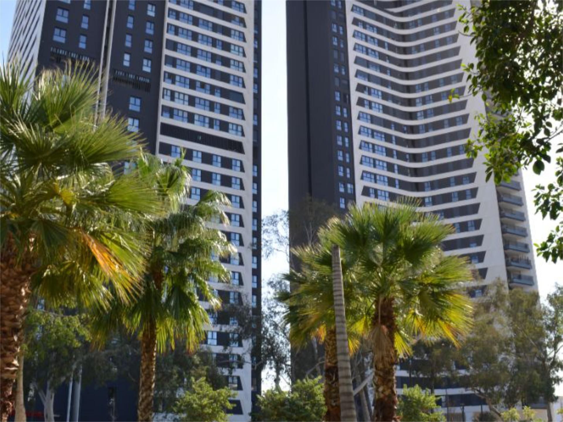 Vista exterior de Pis de lloguer en Málaga Capital amb Aire condicionat, Terrassa i Piscina