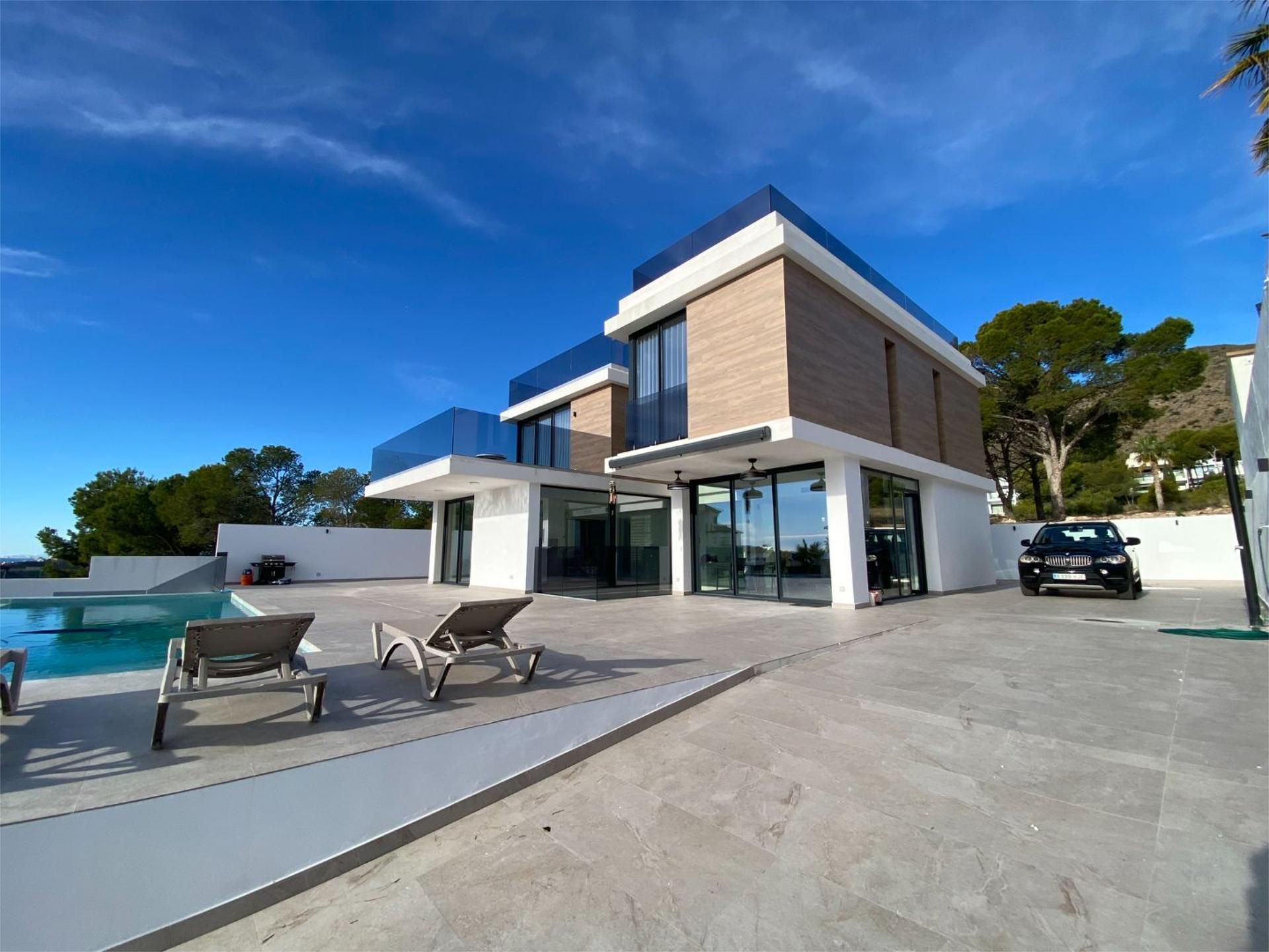 Exterior view of House or chalet for sale in Finestrat  with Air Conditioner, Terrace and Swimming Pool