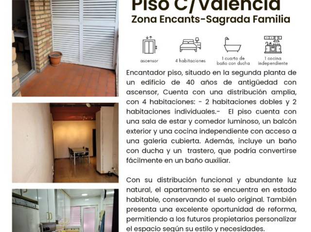 Piso en Venta, 535 en Sagrada Família