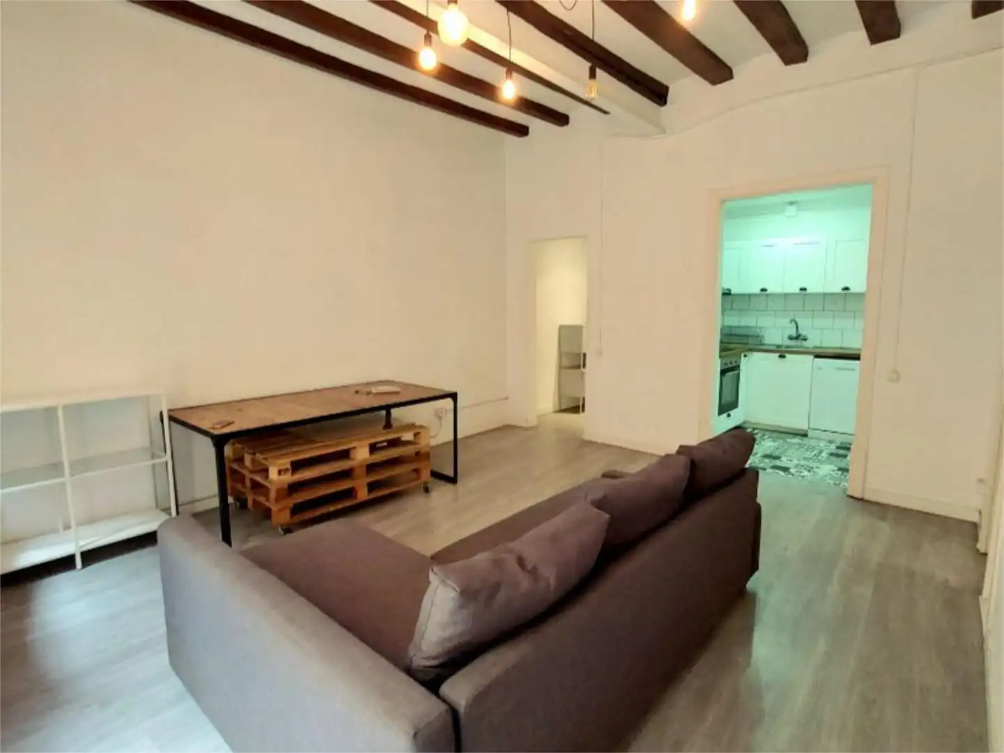 Sala de estar de Piso de alquiler en Barcelona con Amueblado y Balcón