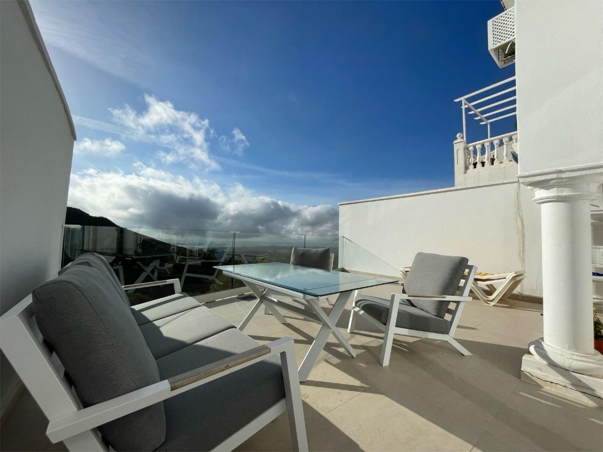 Terrace of Single-family semi-detached to rent in Mijas  with Air Conditioner, Heating and Parquet flooring