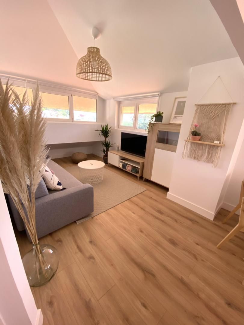 Living room of Flat for sale in Muros  with Heating and Furnished