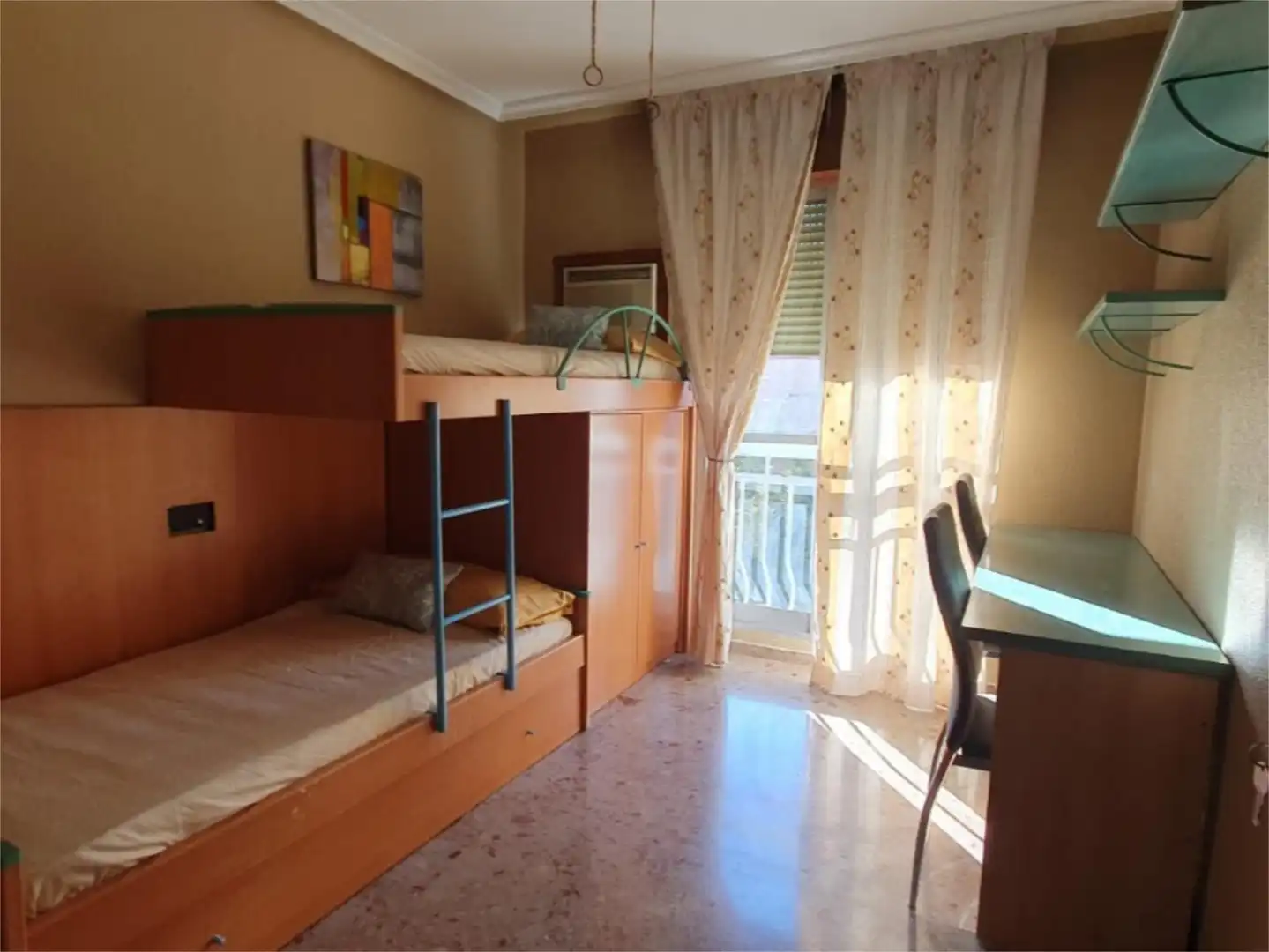 Bedroom of Flat for rent in Linares  with Air Conditioner, Terrace and Furnished