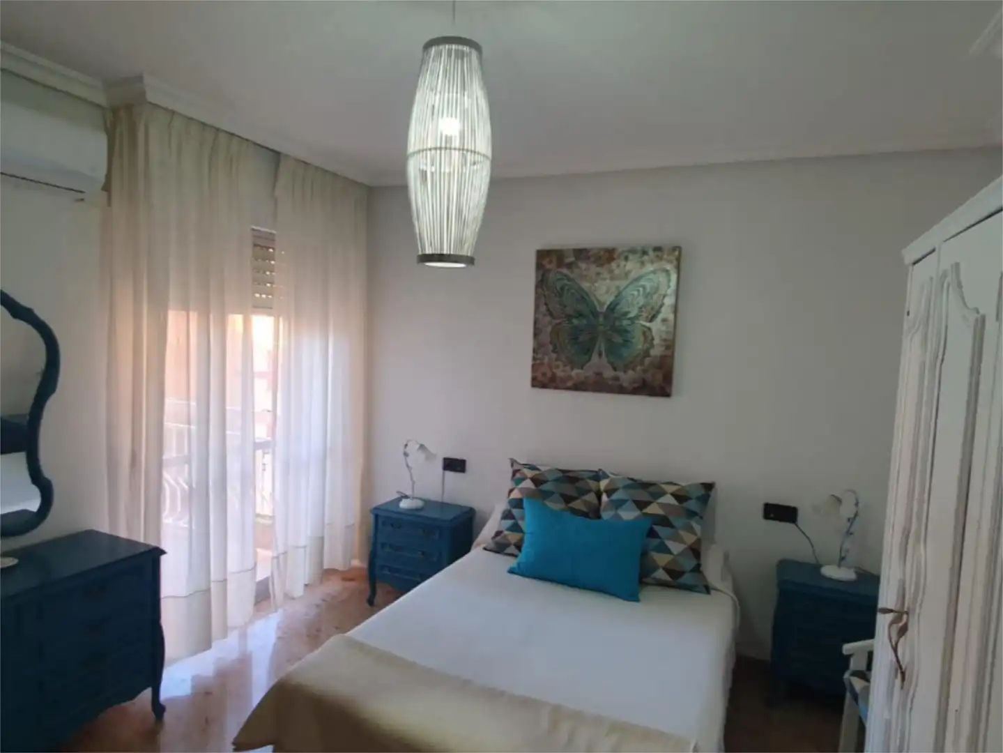 Bedroom of Flat for rent in Linares  with Air Conditioner, Terrace and Furnished