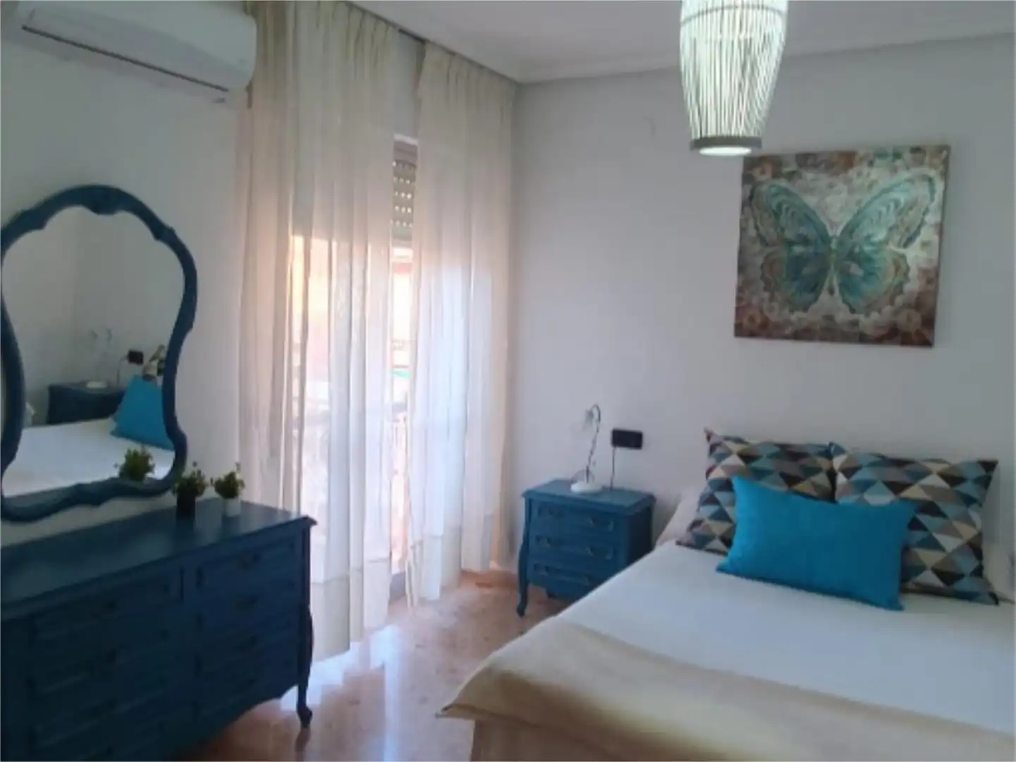 Bedroom of Flat for rent in Linares  with Air Conditioner, Terrace and Furnished
