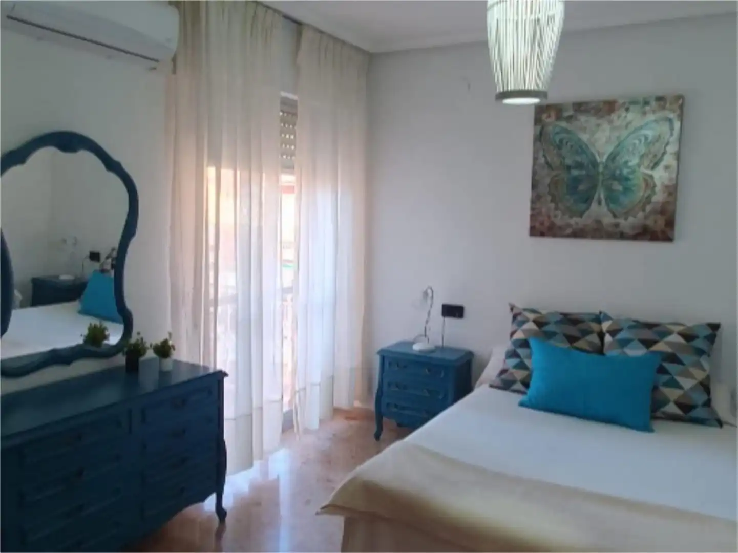 Bedroom of Flat for rent in Linares  with Air Conditioner, Terrace and Furnished